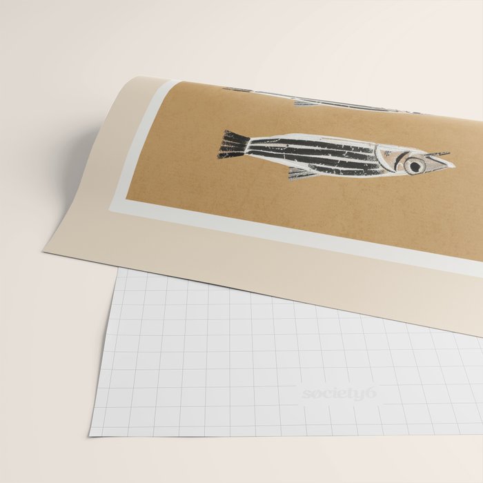 Minimal Fish Study Wrapping Paper Gallery Image 2