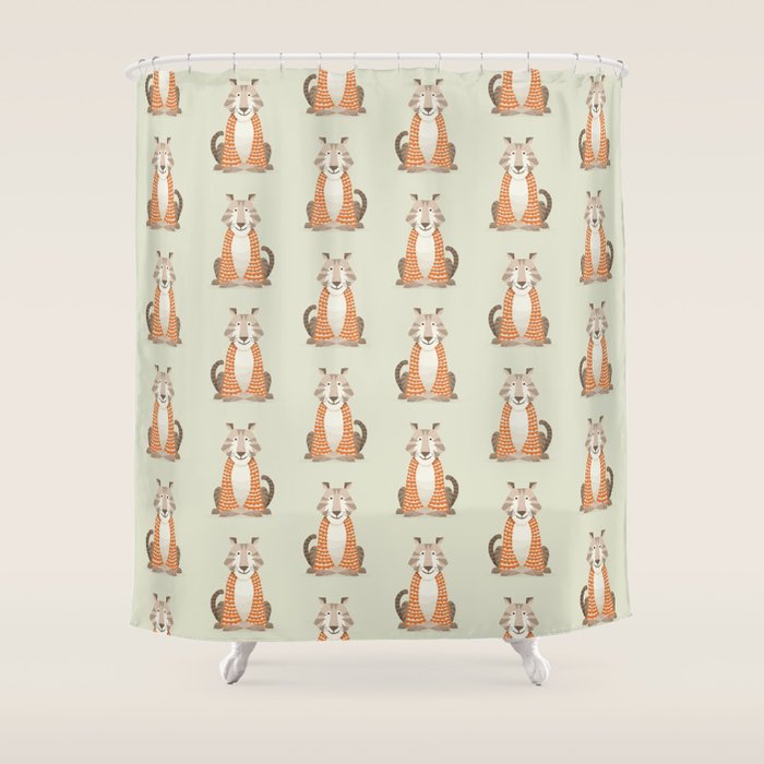 Whimsical Tiger Shower Curtain Gallery Image 1