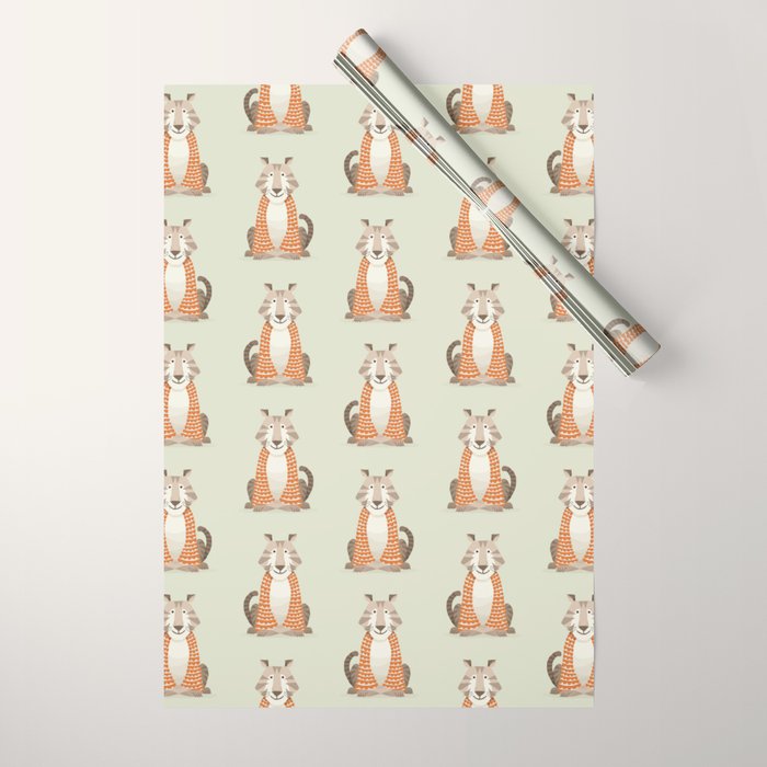 Whimsical Tiger Wrapping Paper Gallery Image 1