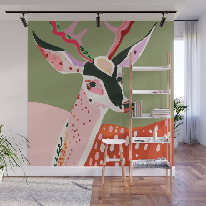 Enchanted Deer Wall Mural Gallery Image 1