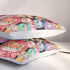 Japanese Tiger Daruma with small Darumas Pillow Sham Gallery Image 3
