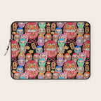 Japanese Tiger Daruma with small Darumas Laptop Sleeve Gallery Image 1
