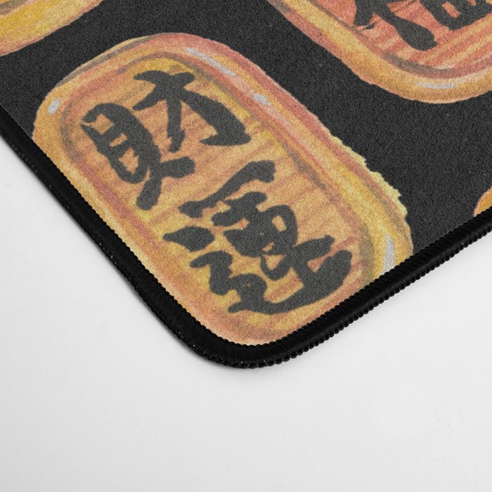 Japanese Tiger Daruma with small Darumas Desk Mat Gallery Image 4