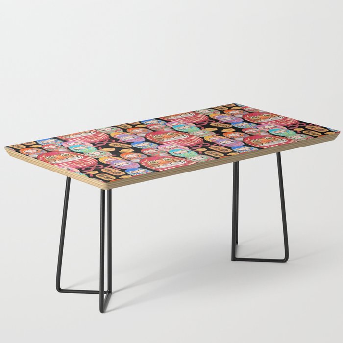 Japanese Tiger Daruma with small Darumas Coffee Table Gallery Image 1