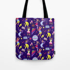 Disco people pattern Tote Bag Gallery Image 1