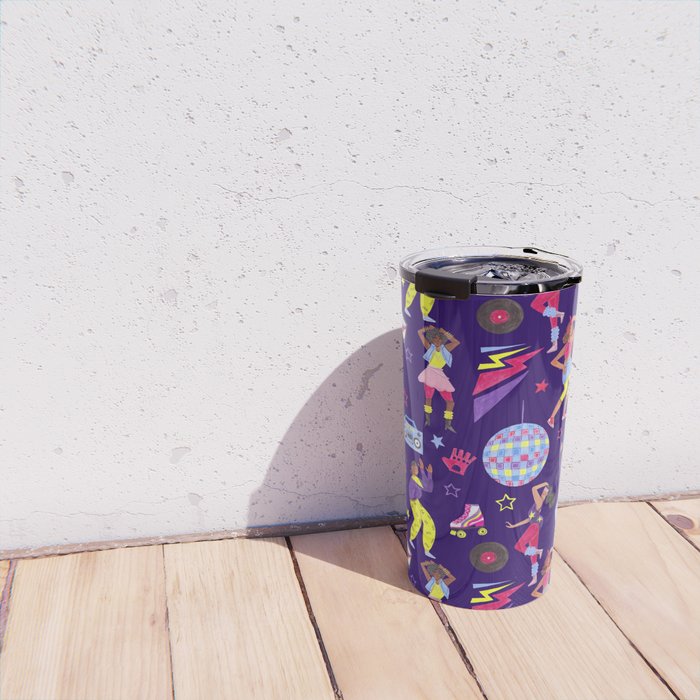 Disco people pattern Travel Mug Gallery Image 4