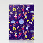 Disco people pattern Stationery Card Gallery Image 2