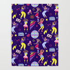 Disco people pattern Poster Gallery Image 4