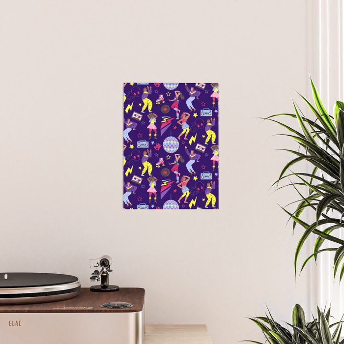Disco people pattern Poster Gallery Image 2