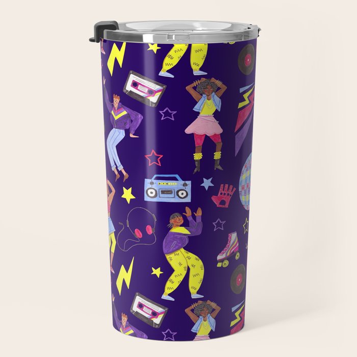 Disco people pattern Travel Mug Gallery Image 3
