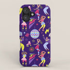 Disco people pattern iPhone Case Gallery Image 1