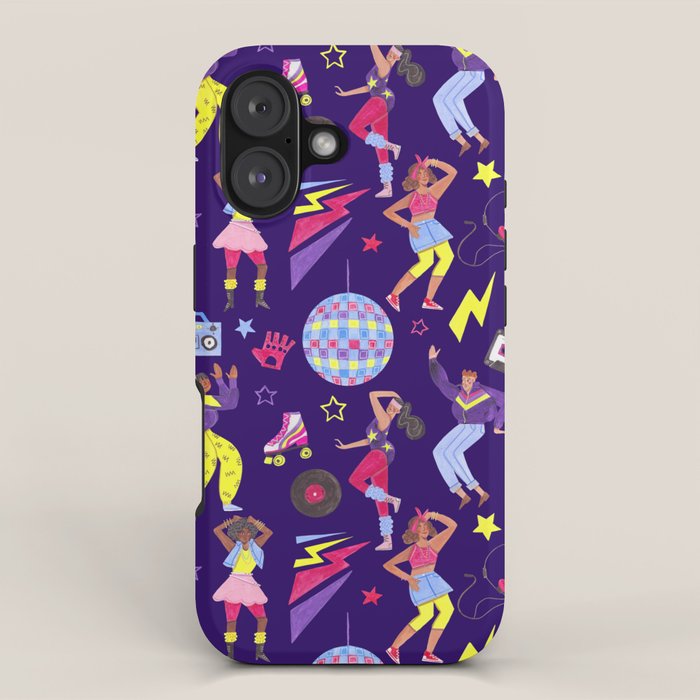 Disco people pattern iPhone Case Gallery Image 1