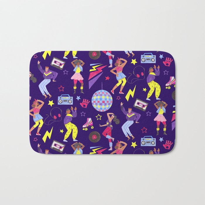 Disco people pattern Bath Mat Gallery Image 1