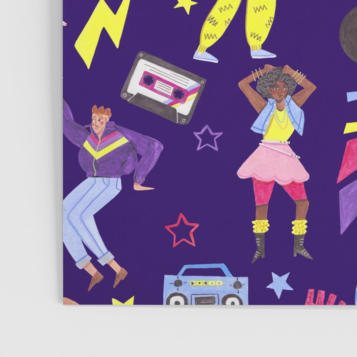 Disco people pattern Poster Gallery Image 3