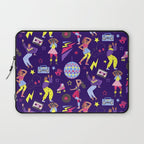 Disco people pattern Laptop Sleeve Gallery Image 1