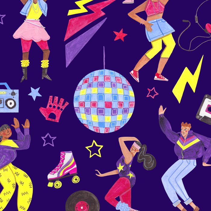 Disco people pattern Coffee Mug Gallery Image 2