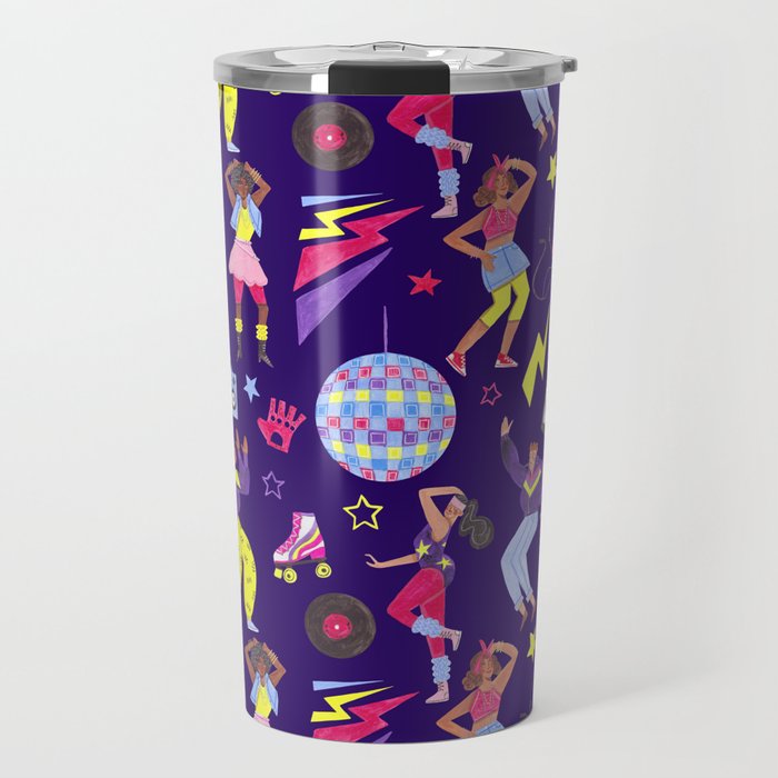 Disco people pattern Travel Mug Gallery Image 1