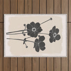 Flowers 3 Outdoor Rug Gallery Image 1