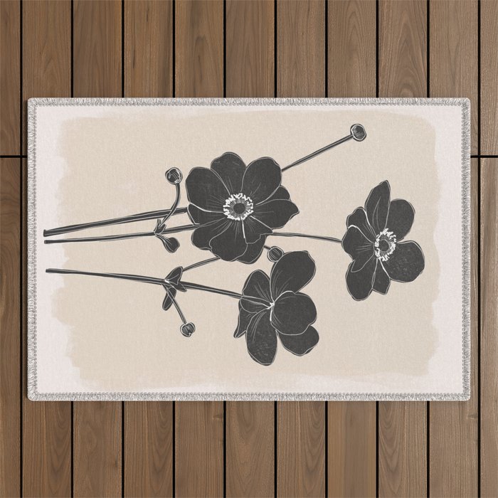 Flowers 3 Outdoor Rug Gallery Image 1