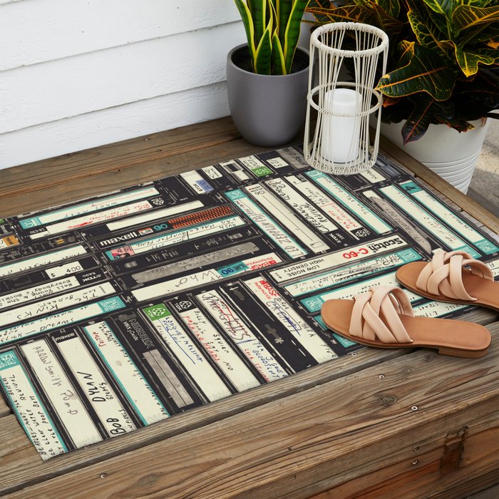 Cassettes Outdoor Rug Gallery Image 2