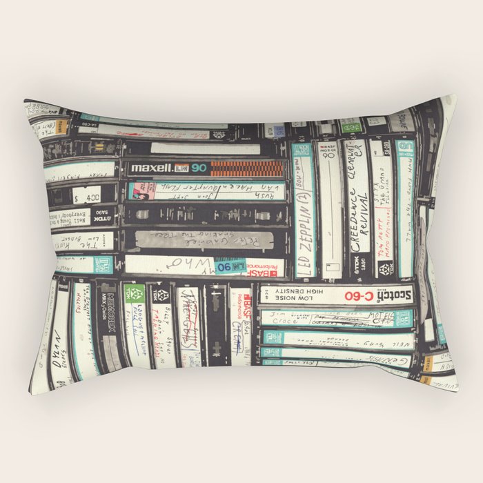 Cassettes Rectangular Pillow Gallery Image 1