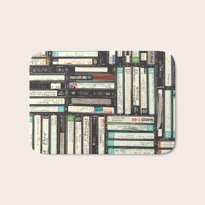 Cassettes Bath Mat Gallery Image 1