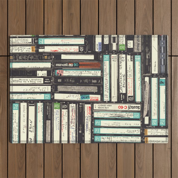 Cassettes Outdoor Rug Gallery Image 1