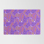 Fun halloween cartoon doodle art pattern Rug Gallery Image 2