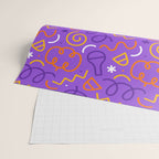 Fun halloween cartoon doodle art pattern Wrapping Paper Gallery Image 2