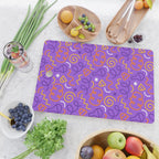Fun halloween cartoon doodle art pattern Cutting Board Gallery Image 2