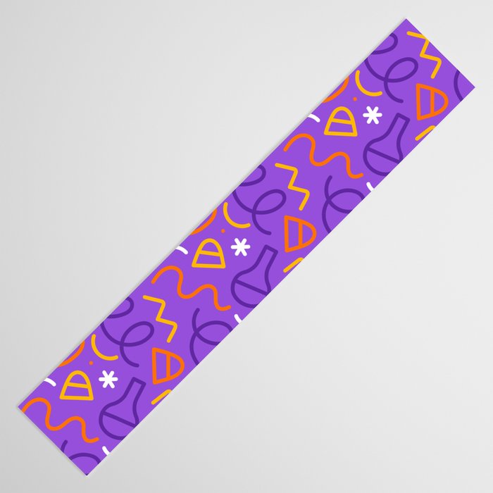 Fun halloween cartoon doodle art pattern Table Runner Gallery Image 3
