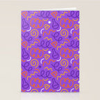 Fun halloween cartoon doodle art pattern Stationery Card Gallery Image 2