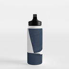 Minimalist Painting Blue III, Mid Century Modern Water Bottle Gallery Image 3