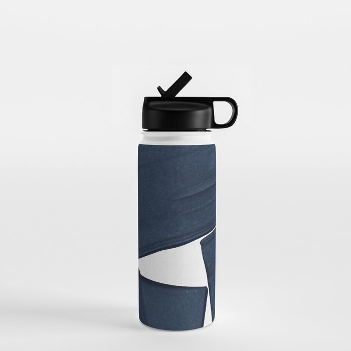 Minimalist Painting Blue III, Mid Century Modern Water Bottle Gallery Image 1