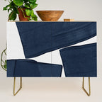Minimalist Painting Blue III, Mid Century Modern Credenza Gallery Image 1