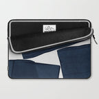 Minimalist Painting Blue III, Mid Century Modern Laptop Sleeve Gallery Image 2