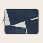 Minimalist Painting Blue III, Mid Century Modern Laptop Sleeve Gallery Image 1