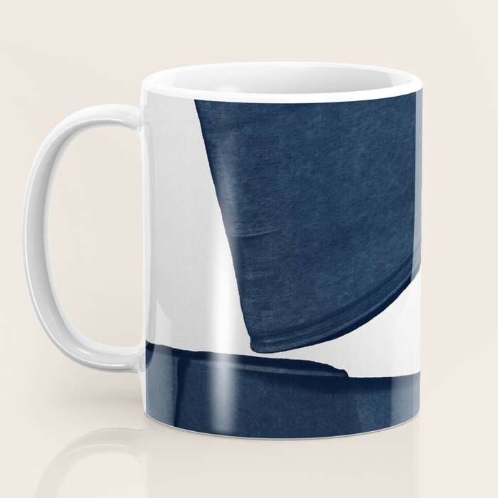 Minimalist Painting Blue III, Mid Century Modern Coffee Mug Gallery Image 3