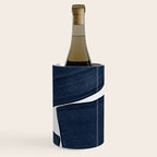 Minimalist Painting Blue III, Mid Century Modern Wine Chiller Gallery Image 3