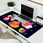 Fruit and bat - dark Desk Mat Gallery Image 2