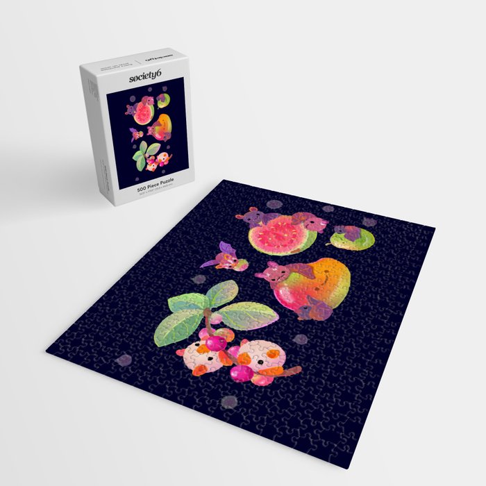 Fruit and bat - dark Jigsaw Puzzle Gallery Image 2