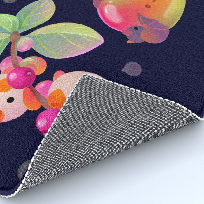 Fruit and bat - dark Rug Gallery Image 4