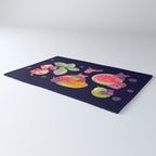 Fruit and bat - dark Rug Gallery Image 3