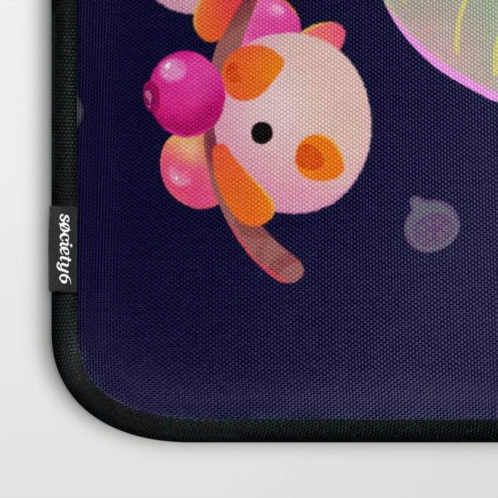 Fruit and bat - dark Laptop Sleeve Gallery Image 3
