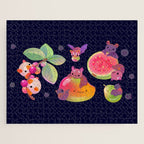 Fruit and bat - dark Jigsaw Puzzle Gallery Image 1