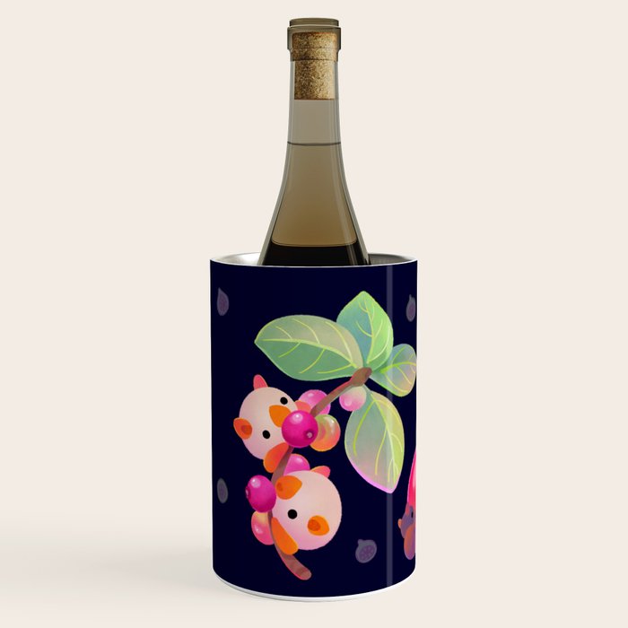 Fruit and bat - dark Wine Chiller Gallery Image 2
