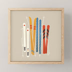 Ski Illustration Mini Art Print Gallery Image 1