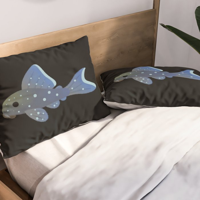 Pleco! - white Pillow Sham Gallery Image 2