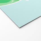 Gin and Tonic Retro Cocktail - Aqua blue green Welcome Mat Gallery Image 2