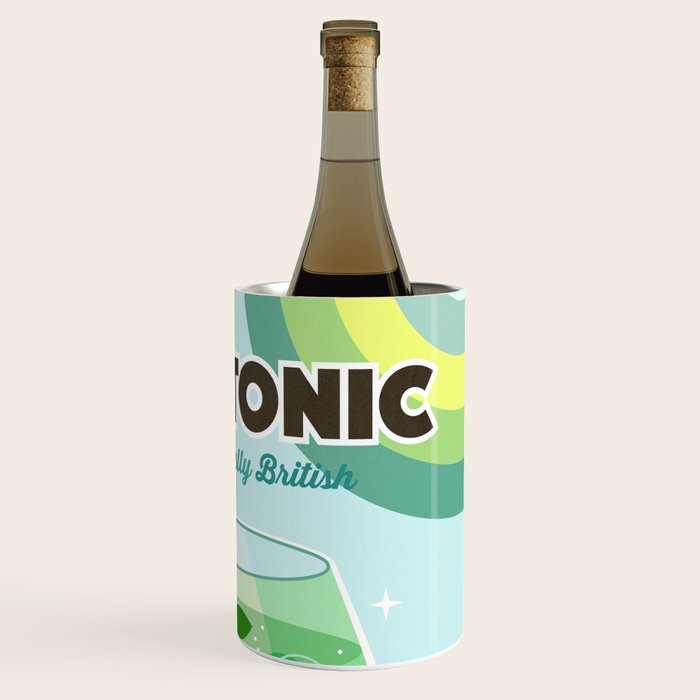 Gin and Tonic Retro Cocktail - Aqua blue green Wine Chiller Gallery Image 3